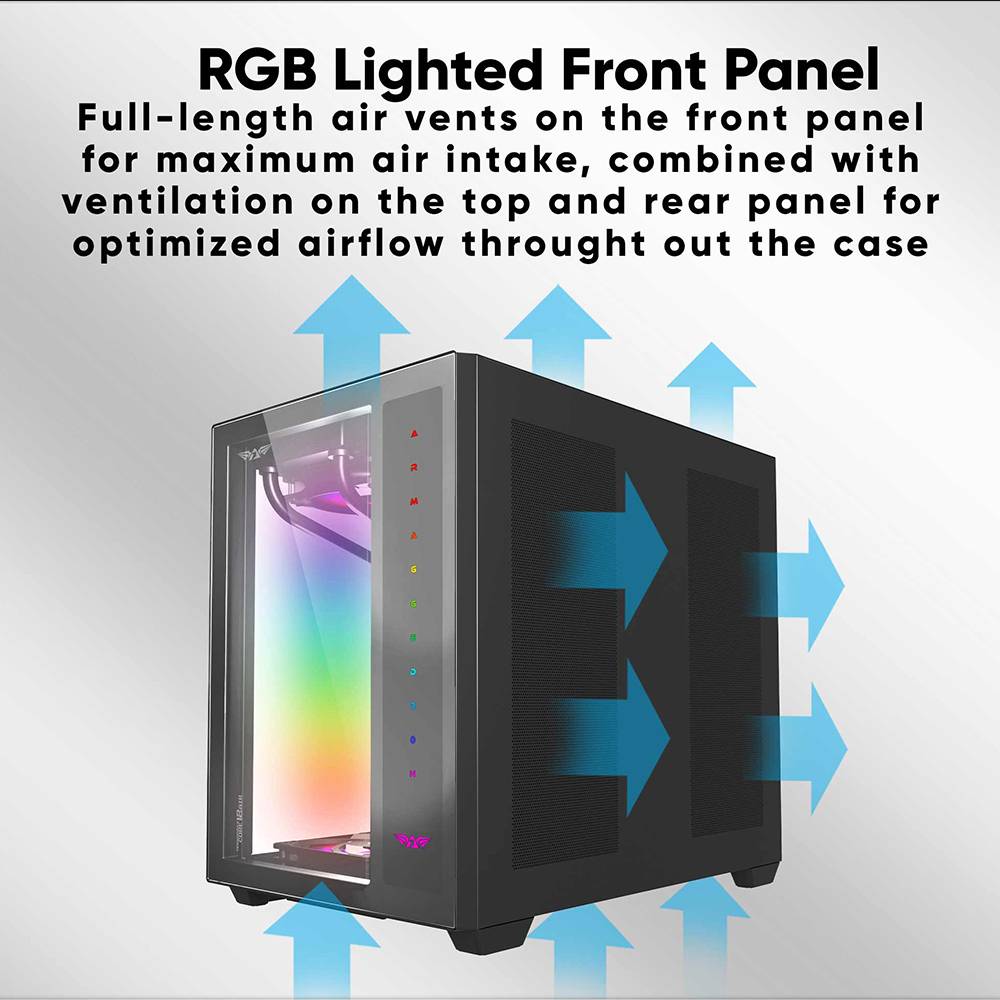 Armaggeddon TESSARAXX CORE 12 AIR ATX Gaming Case Black Armaggeddon TESSARAXX CORE 12 AIR ATX Gaming Case Black